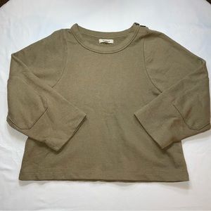 ✨2xHOST PICK✨Madewell Shoulder-Button Elbow-Patch Top